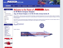 Tablet Screenshot of andersonkarts.com